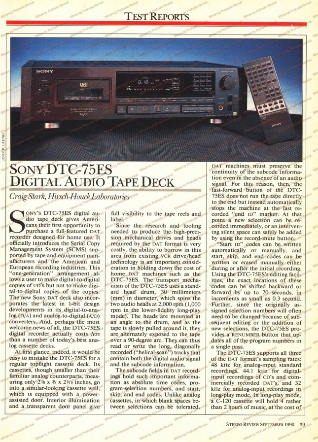 Sony DTC-55ES/75ES/700 Review #3 - PROAUDIO REVIVAL ~DAT Recorder 